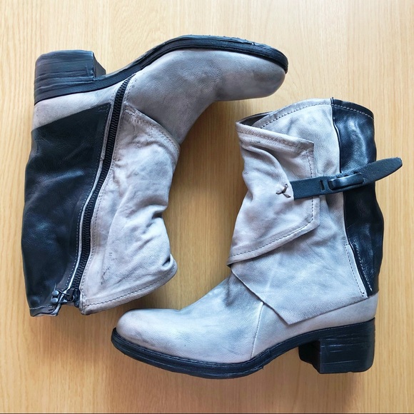 A.S.98 Shoes - A.S.98 Size 40 (US 9-9.5) Grey Black Leather Boots